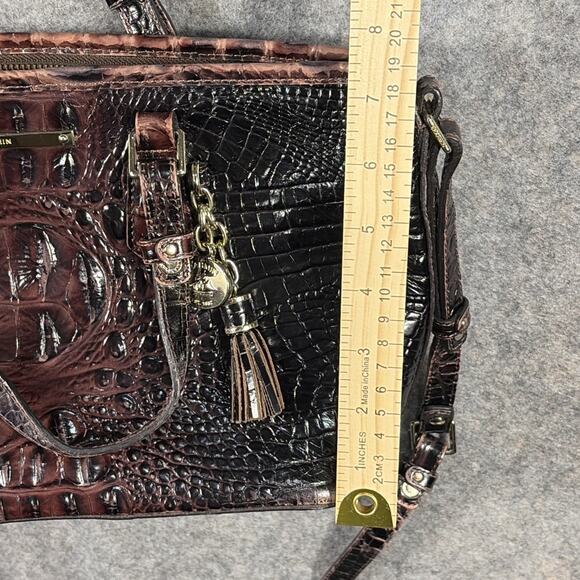 Brahmin Asher Medium Tote Dark Brown Croc - Picture 15 of 16